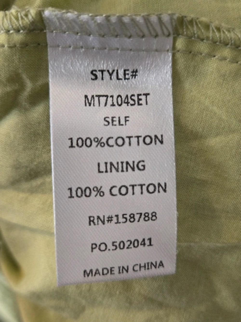 Mable 100% cotton Smocked Tiered Maxi Dress in Sage Green - Picture 5 of 5